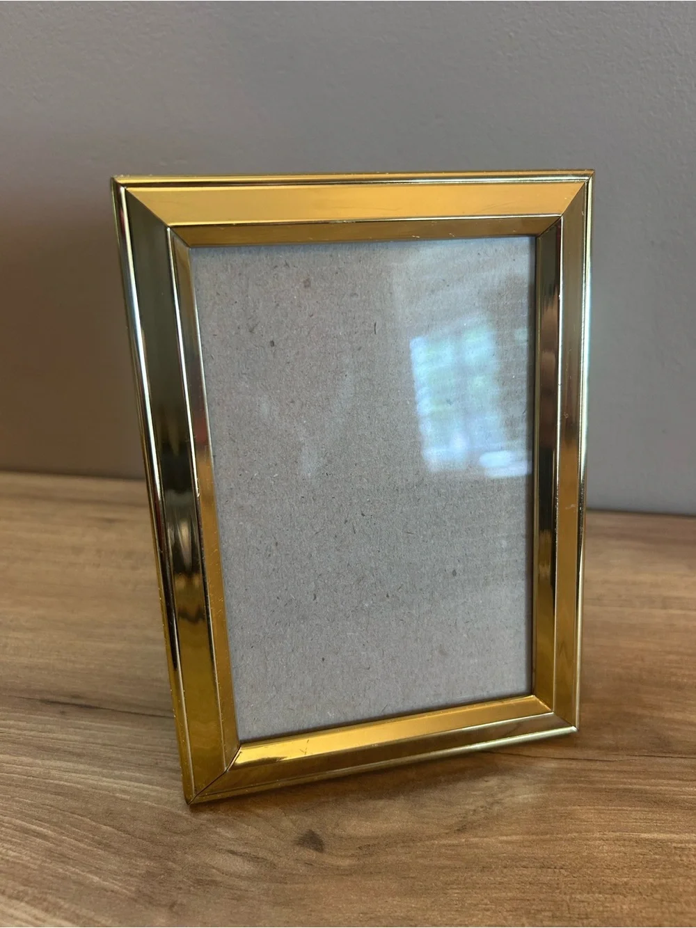 Vintage Gold Metal Photo Frame - Shiny Gold Finish